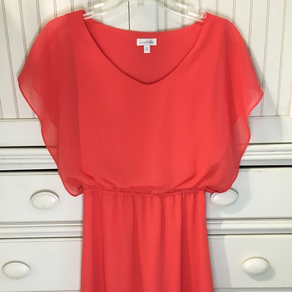 Orange and Blue Dress